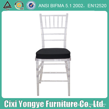 White Plastic Resin Tiffany Chair for Outdoor Weddings